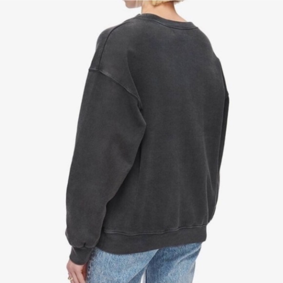 Anine Bing Tiger Sweatshirt Washed Black M - Picture 3 of 10